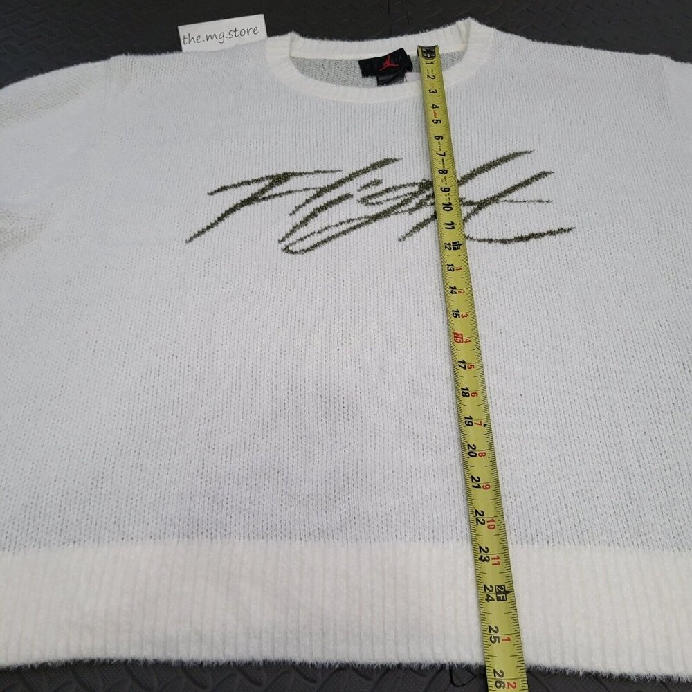 Jordan Flight Heritage Crew Sweater White Men's Size XL FD7389 133 NWT - Picture 5 of 6